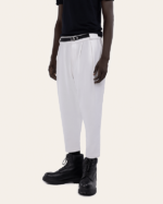 CURVED PANTS IN WHITE