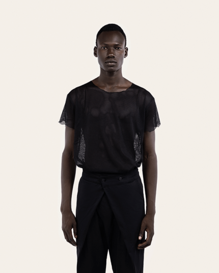 DOUBLE LAYER PANTS IN BLACK