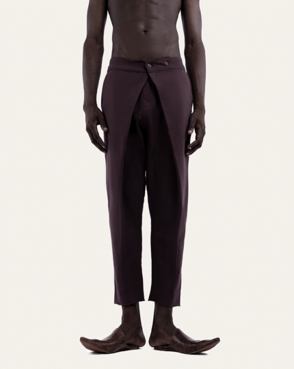 DOUBLE LAYER PANTS IN BROWN