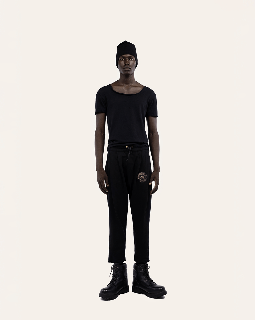 EMBROIDERED LOGO ELASTICATED WAIST PANTS (2) EMBROIDERED LOGO ELASTICATED WAIST PANTS