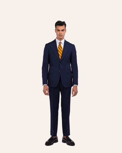 NAVY BLUE TAILORED WOOL SUIT (4)