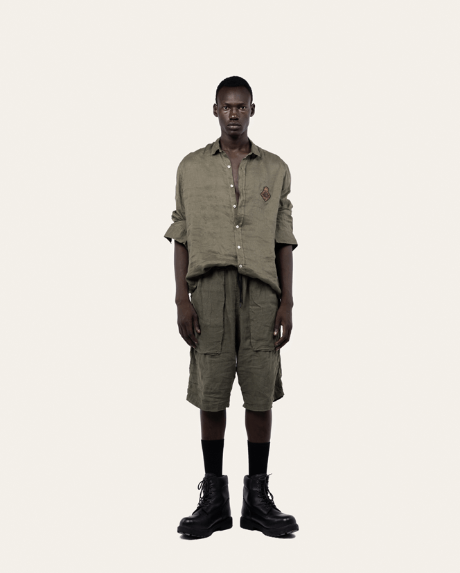 OLIVE LINEN SHIRT (3) OLIVE LINEN SHIRT (3)
