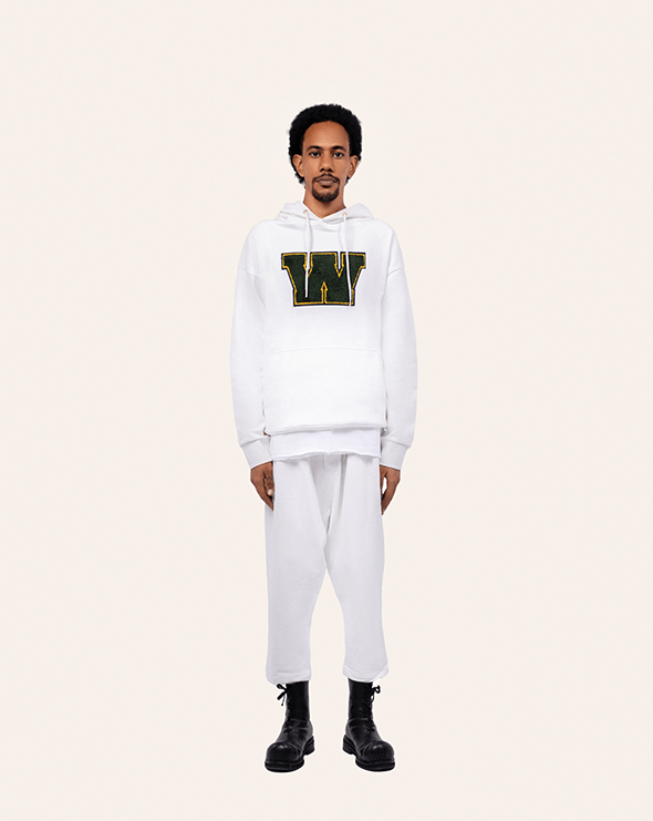 RELAXED FIT EMBROIDERED HOODIE IN WHITE (2) RELAXED FIT EMBROIDERED HOODIE IN WHITE (2)