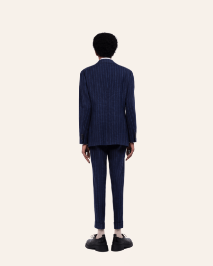 STRIPPED TAILORED WOOL AND LINEN SUIT (3)