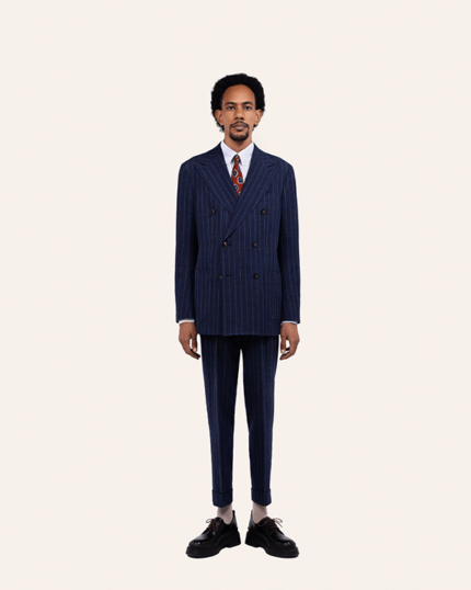 STRIPPED TAILORED WOOL AND LINEN SUIT (3)