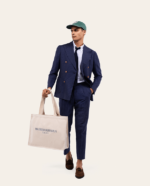 STRIPPED TAILORED WOOL LINEN AND LINEN SUIT (1)