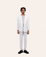 TAILORED DOUBLE BREATSED WITH GOLD BUTTONS BLAZER (1)