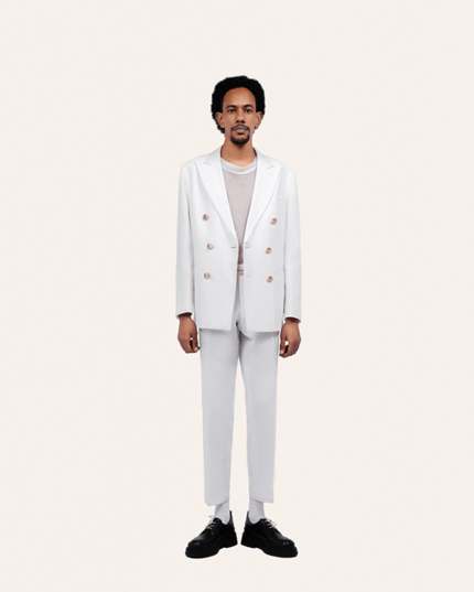 TAILORED DOUBLE BREATSED WITH GOLD BUTTONS BLAZER (1)